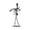 2#, variant on Metal Musician Figurine 5.1" Player Statue Silver Metal Art Sculpture For Home Desk Decor Music Lover (Random Style)