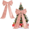 thumbnail image 2 of Christmas Decorations 70inch Extra Large Christmas Tree Topper Bow Giant Xmas Velvet Bow for Home Wreath Wall Holiday, 2 of 9