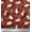Brick Red, variant on Soimoi Brown Cotton Duck Fabric Leaves & Rabbit Animal Print Fabric by the Yard 42 Inch Wide