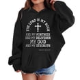 thumbnail image 4 of Toddler Hoodies Sweatshirts for Girls Letter Print Long Sleeve Hooded Soft Fleece Pullover For Fall Winter Casual Trendy Cute Sweatshirt With Pocket Size 4-5T, 4 of 4