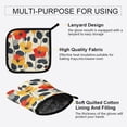 thumbnail image 3 of Yayeee Oven Mitts and Pot Holder Set of 2 Heat Resistant Kitchen Gloves Baking Hot Pad, Floral Pattern, 3 of 5