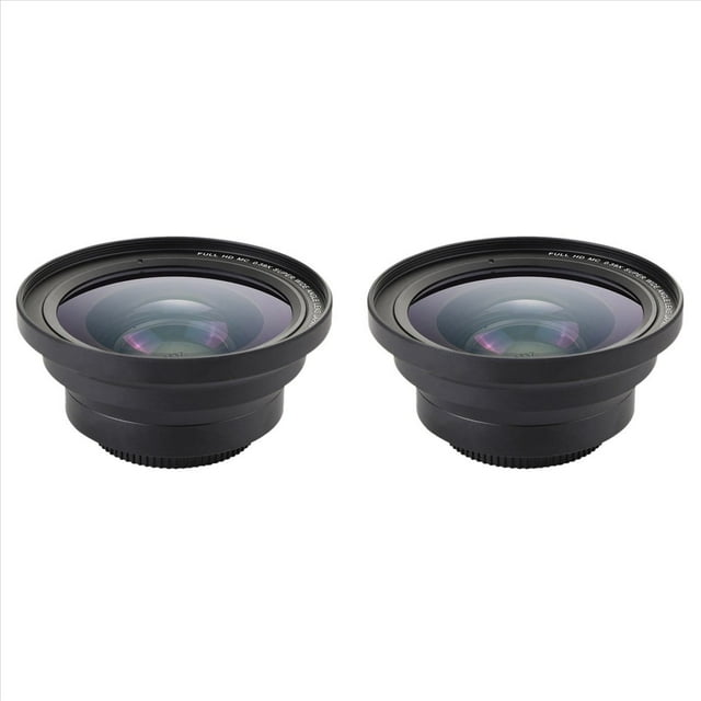 2X Lente Gran Angular Profesional de 37 mm Macro + 72 mm 0.39X Full HD para VideocáMara 4K