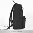thumbnail image 2 of Mochila clásica para mujeres y hombres, mochila ligera para ordenador portátil, mochila de viaje con correas acolchadas ajustables, color negro, 2 of 5