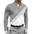 thumbnail image 4 of COSFO Mens Polo Shirts Long Sleeve Casual Golf Quick Dry Graphic Shirts Collared Button with Pocket Slim Fit Classic T-Shirt, 4 of 5