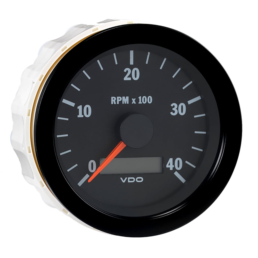 VDO VISION BLACK 4,000 RPM 3 3/8" TACHOMETER WITH HOURMETER Walmart