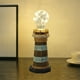 thumbnail image 4 of Joyero de madera con adorno, decoración de escritorio, mobiliario luminoso para el hogar, decoración de regalo de estilo mediterráneo, pequeña luz de noche LED, estante decorativo con, 4 of 8