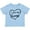 AE-Light Blue, variant on Inktastic I Love My Granny in Black Chalk Heart Boys or Girls Baby T-Shirt