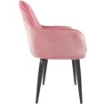 thumbnail image 3 of Sillón Comedor Eames Tapizado Rack & Pack  Rosa Terciopelo Sala Habitación, 3 of 4