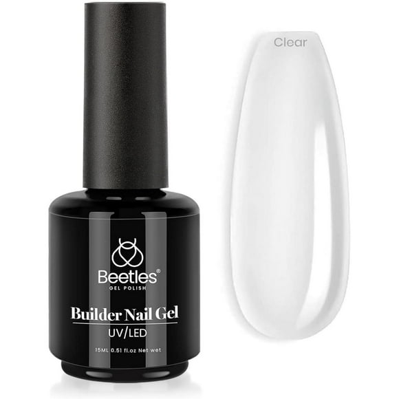 Beetles Gel Polish Beetles Builder Gel 7 in 1 Nail Builder Strengthener Gel Clear Color Hard Gel Builder Extension Nail Gel for Holiday Nail Art Design Gift for Girls