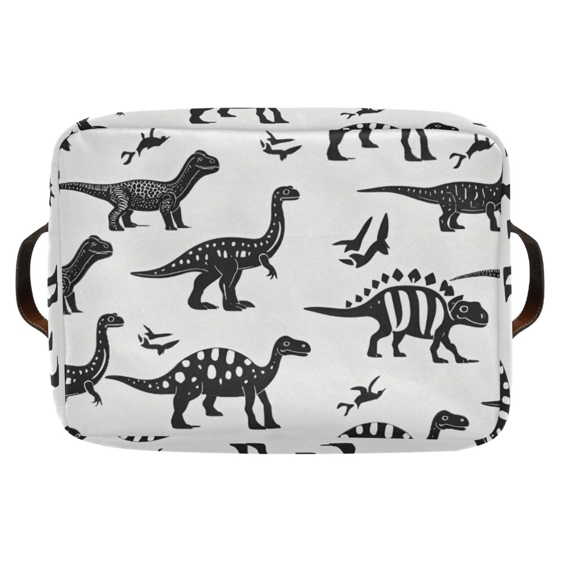 Ryvnso Dinosaurs Storage Basket Large Bin Foldable Boxes Toys Organizer 14.2x10.2x8.3in 2 PCs