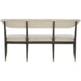 thumbnail image 2 of Currey And Company 7000-0982 Arlan 60" Wide Ash Wood Bench - Coffee Brown / Antique Brass, 2 of 7