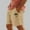 Khaki, variant on Runfenguu Shorts Romper, Mens Shorts Men Casual Fashion Print Lining Shorts With Pockets Elastic Waist Beach Pants Legging Shorts