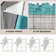 thumbnail image 5 of Turquoise Wood Grain Swag Valances for Windows, Kitchen Window Curtains Over Sink, Country Retro Wooden Plank Gray Window Treatment Curtains for Living Room/Bedroom Curtains 2 Panel Sets 36"x45", 5 of 8