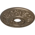 thumbnail image 3 of Ekena Millwork 18"OD x 3 1/2"ID x 1"P Valletta Ceiling Medallion (Fits Canopies up to 3 1/2"), Hand-Painted Warm Silver, 3 of 6