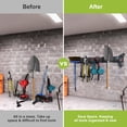 thumbnail image 4 of 7-Hook Wall-Mounted Garden Tool Organizer Garage & Outdoor Storage Rack, 4 of 4