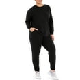 thumbnail image 5 of Terra & Sky Women's Plus Size Fleece Sweatshirt, 2-Pack, 5 of 15