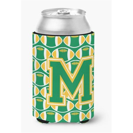 

Letter M Football Green & Gold Can or Bottle Hugger