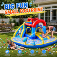 thumbnail image 5 of Neche Inflatable Water Slide, 106.59" x105.77" x54.78"Large Bounce House,Indoor/Outdoor Kids Bouncy Castle with 370W Blower, 5 of 7