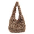 thumbnail image 1 of Bolso Mano Hombro Mujer Felpa Color Sólido Gran Capacidad Hobo Bag, 1 of 9