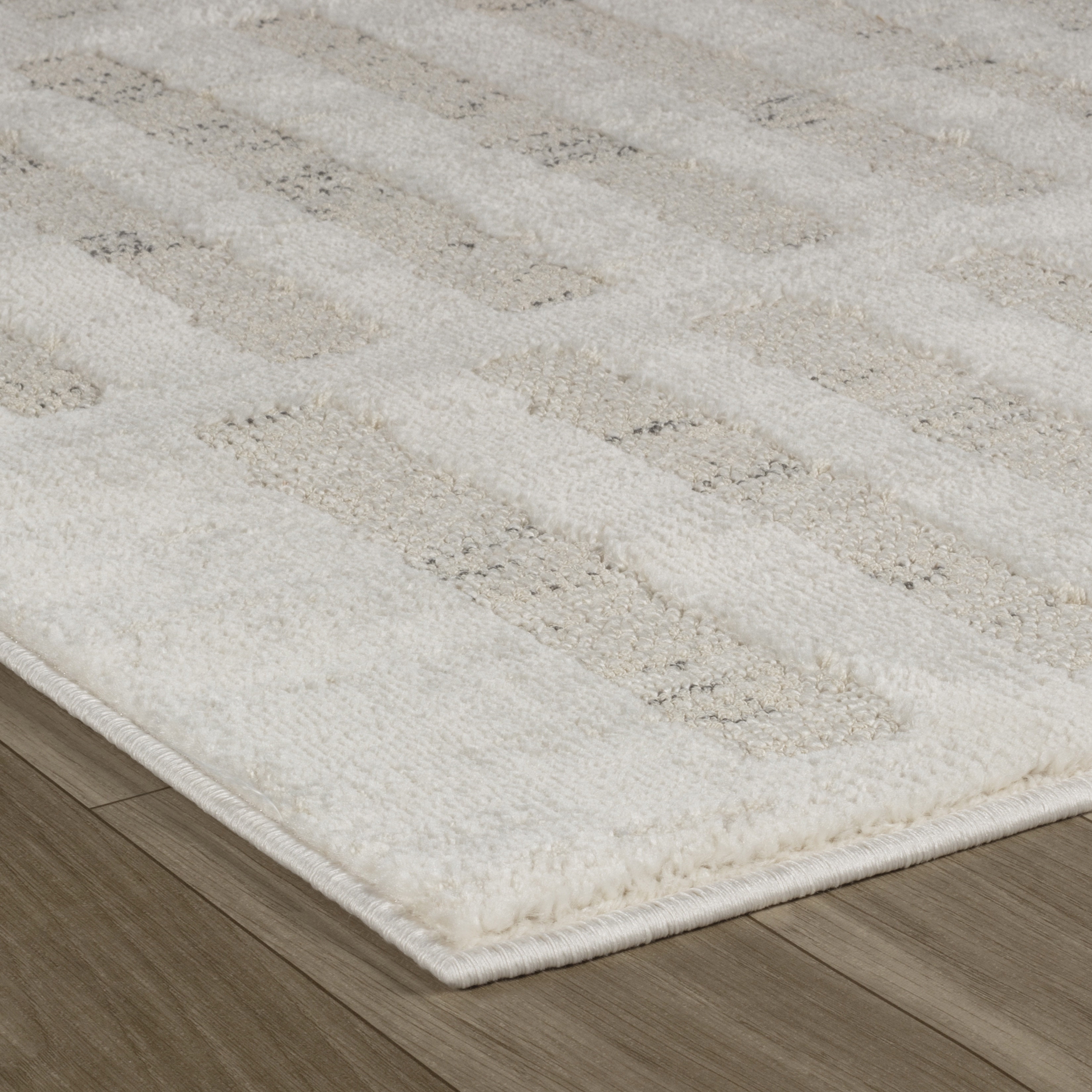 Rug Branch Astra Modern Indoor Area Rug, Beige Cream, Abstract - Living Room, Bedroom, Dining Room