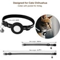 thumbnail image 5 of Airtag Cat Collar, Air tag Cat Collar with Bell and Safety Buckle in 3/8" Width, Reflective Collar with Waterproof Airtag Holder Compatible with Apple Airtag for Cat Dog Kitten Puppy, 5 of 6