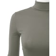 thumbnail image 4 of Doublju Women's Long Sleeve Turtleneck Lightweight Pullover Top Sweater with Plus Size, 4 of 4