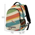 thumbnail image 2 of FORMRS Unisex Backpack Elementary School Travel Bookbag with Reflective Stripes, Colorful Plane, 2 of 7