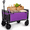 Purple, variant on 3-in-1 Collapsible Wagon with Wheels, 220 lbs Lightweight Folding Utility Cart with Cup Holders, Pet Wagon, Trunk Organizer for Groceries, Camping, Shopping, Purple