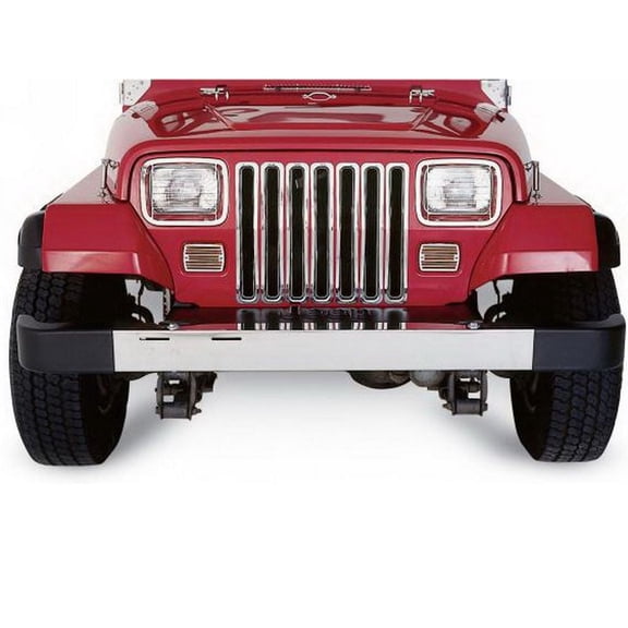 Rampage by RealTruck Grille for Jeep Wrangler TJ | Chrome, Steel | 7511 | Compatible with 1997 - 2006 Jeep Wrangler TJ