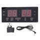 thumbnail image 1 of Reloj de pared LED Reloj de pared digital eléctrico con pantalla grande para sala de estar, dormitorio, oficina, enchufe británico de 100 a 240 V, 1 of 10
