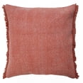 thumbnail image 2 of Laddha Home Designs Power Loomed Solid Cotton Throw Pillow Cover - 20" - Clay Red, 2 of 6