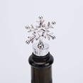 thumbnail image 2 of Snowflake Wine Bottle Stoppers: 4pcs Christmas Beverage Stoppers Metal Champagne Stoppers Wine Saver Vacuum Stoppers Holiday Wedding Christmas Party Supplies, 2 of 5