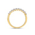 thumbnail image 3 of FB Jewels 14kt Yellow Gold Womens Round Diamond Single Row Band Ring 1/2 Cttw, 3 of 4