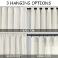 thumbnail image 3 of Cortinas Nanspring de Lino Crema 214 cm de Largo para Sala 2 Paneles, 3 of 6