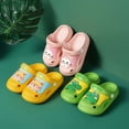thumbnail image 6 of Boys Garden Clogs Girls Cute Animal Cartoon Home Slippers Lightweight Slip On Sandals Shower Slides Non-Slip Beach Pool Yard Clog Shoes Sport Sandal for Baby Boys Girls Toddler/Little Kid Green 18, 6 of 6