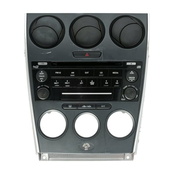Restored 20062008 Mazda 6 AM FM Sat Radio 6 Disc CD Player w Bezel Part Number GR6G66DSX (Refurbished)