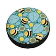 thumbnail image 3 of XMXY Cartoon Bumble Bee Sunflower Spare Tire Cover, Universal Waterproof Cover for Jeep RV Tire Wheel Protection, 17 inch, 3 of 8