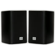 Acoustic Audio AA351B Indoor/Outdoor Speakers, Black, Set of 2