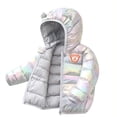 thumbnail image 5 of Chenyin Kids Baby Hooded down Cotton Jacket for Boys Girls Warm Winter Coat Zipper Puffer Jackets Toddler Glossy Wash-Free Cotton Outerwears for 9 Months-6 Years, 5 of 9