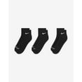 thumbnail image 4 of Nike Everyday Plus Cushioned Training Ankle Socks (3 Pairs) Black Sz Small (4-6 Wmn's / 3Y-5Y Youth), 4 of 4