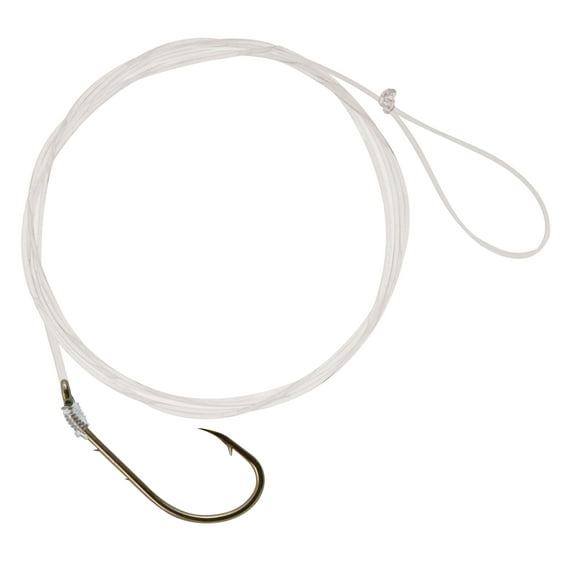 South Bend Snelled Baitholder Bronze Hooks - Size 2