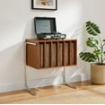 thumbnail image 2 of Crosley Lily Record Player Stand With Vinyl Storage in Walnut, 2 of 8