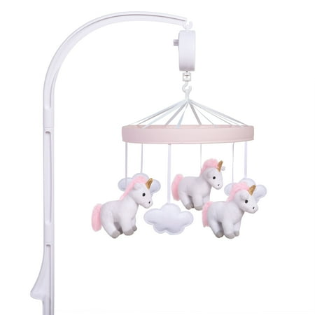UPC: 0846216062391 | Sammy & Lou Girl Pink Unicorn Musical Crib Mobile