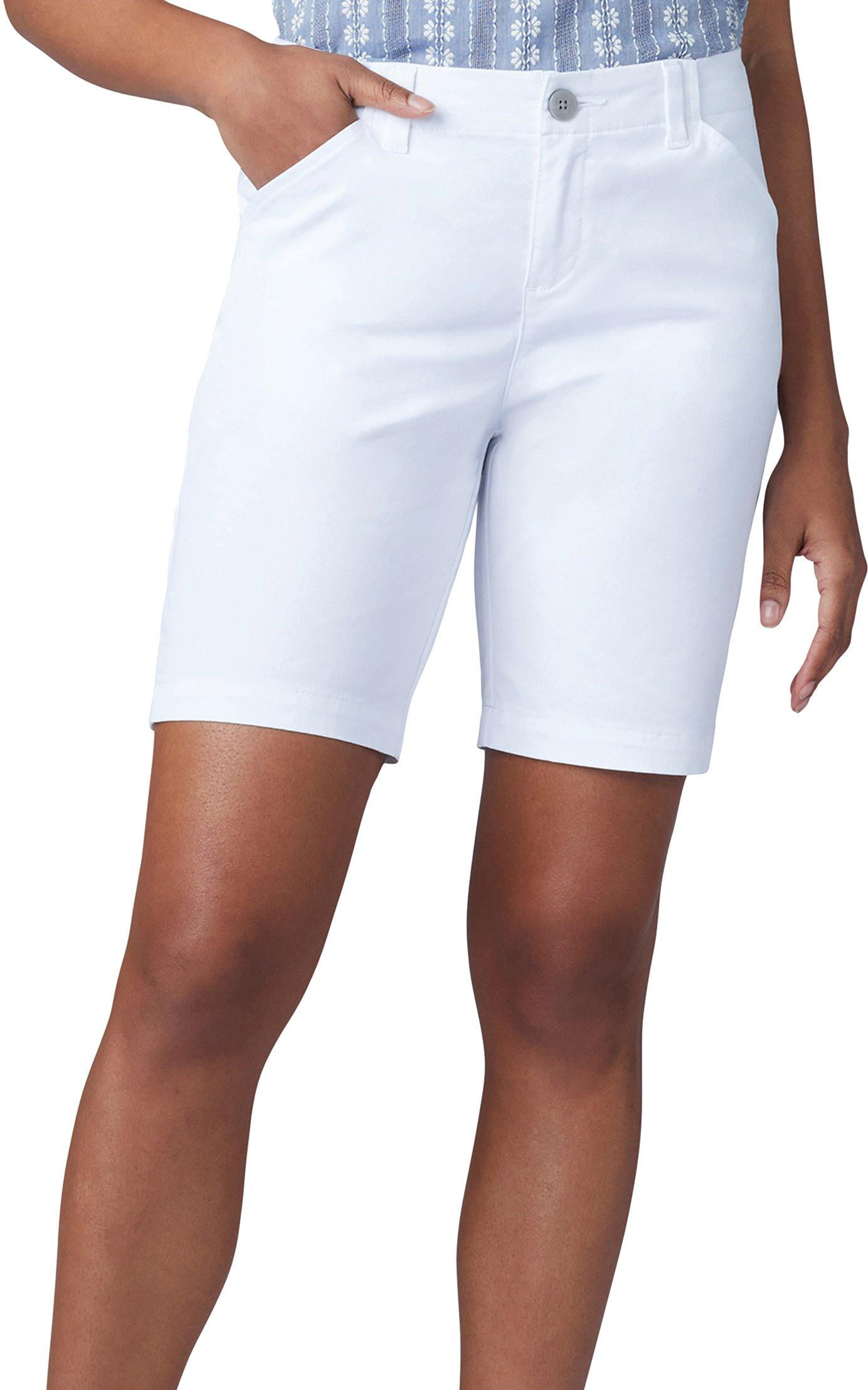 Lee Women's Petite Size Regular Fit Chino Bermuda Shorts - White, White, 8  Petite - Walmart.com