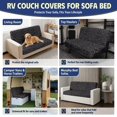thumbnail image 6 of XYZCANDO Dark Grey Leopard Print Breathable RV Sofa Slipcover, Stretchable Non-slip Camper Couch Protector for Travel Trailers, Motorhomes Interior Furniture Protection, 6 of 7