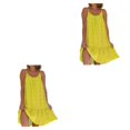 thumbnail image 2 of Vestido Maxi Qarigey Multifuncional Elegante Boho Amarillo 3XL, 2 of 6