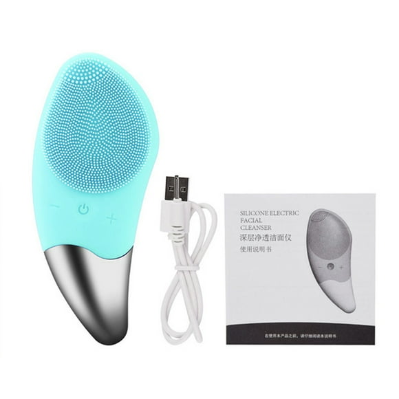 Yeacher Silicone Facial Cleansing Brush Eye Massager with Vibration Electric Face Massager Scrubber for Gentle Exfoliating Deep Cleansing Skin Care Waterproof Face Cleaner Facial Massager Skin Care