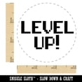 thumbnail image 2 of Level Up 8 Bit Digital Text Self-Inking Rubber Stamp Ink Stamper - Yellow Ink - Small 3/4 Inch, 2 of 7