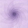 thumbnail image 1 of Ahgly Company Machine Washable Indoor Square Transitional Heliotrope Purple Area Rugs, 4' Square, 1 of 7