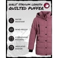 thumbnail image 2 of Canada Weather Gear Girls Winter Coat Stadium Length Quilted Puffer Parka Insulated Outerwear, 2 of 7